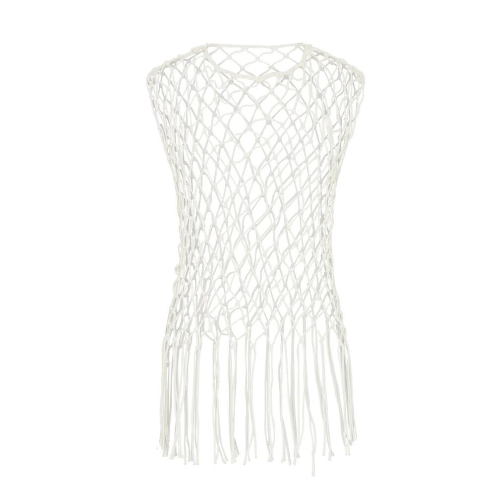 [One Teaspoon] White Net Blouse - Size M/L NWT - Picture 5 of 9